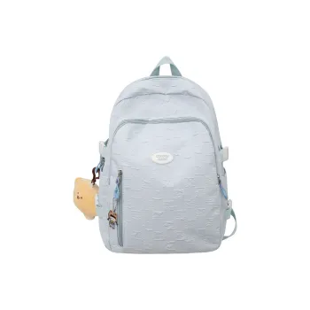 URBAN FOREST Nylon Backpack Unisex Blue/Pink/Black/Khaki/White
