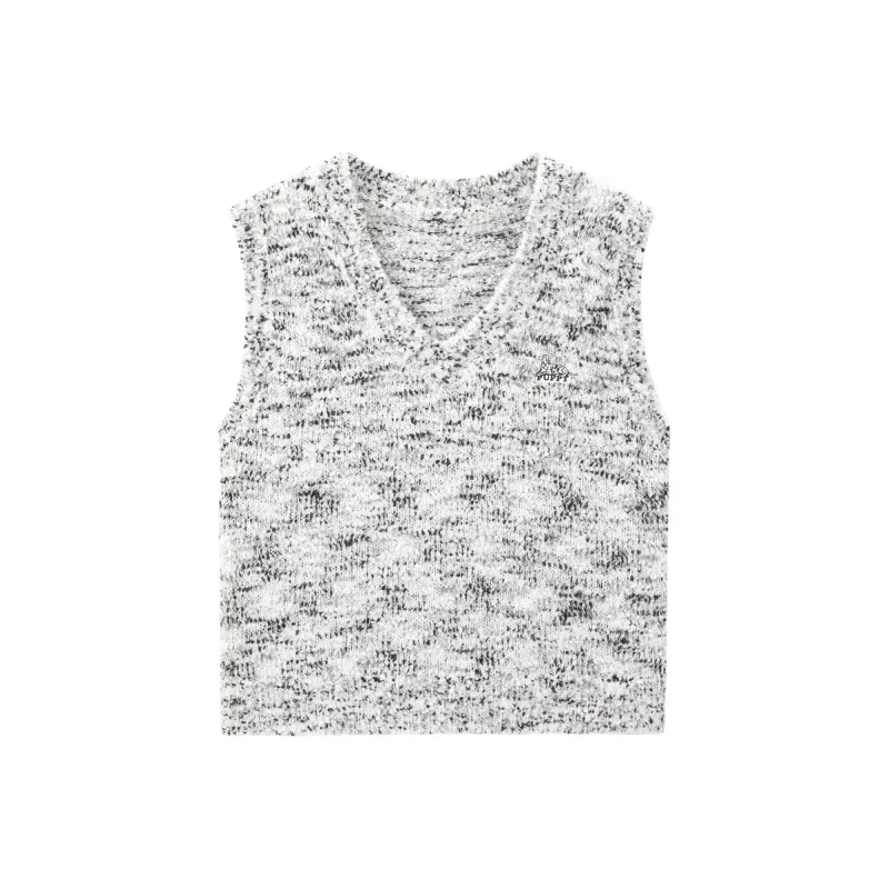 LEDIN Tank Top Women's Black White Polka Dot-0