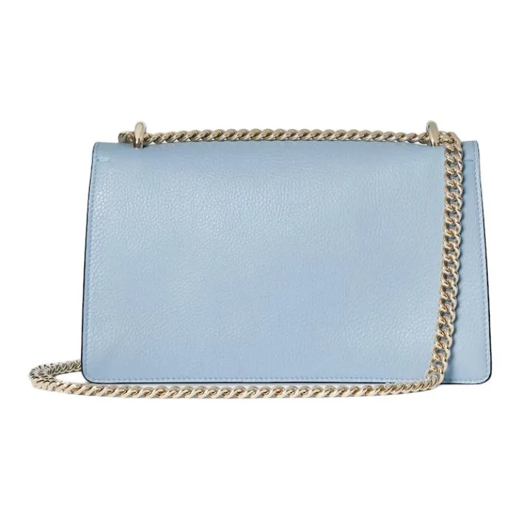GUCCI Dionysus Leather Shoulder Bag Medium Size Women's Light Blue-3