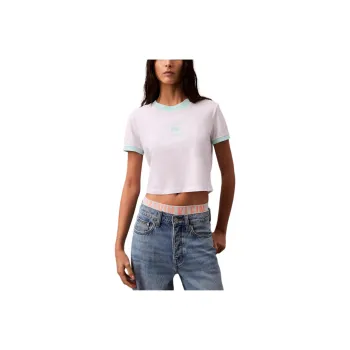 CALVIN KLEIN T Shirt Women's Bright White/Blue Light