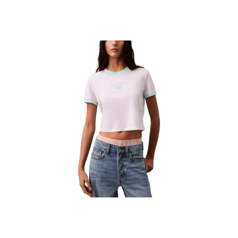 CALVIN KLEIN T Shirt Women's Bright White/Blue Light-0