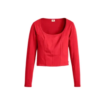 Levis T-Shirts Women's Red