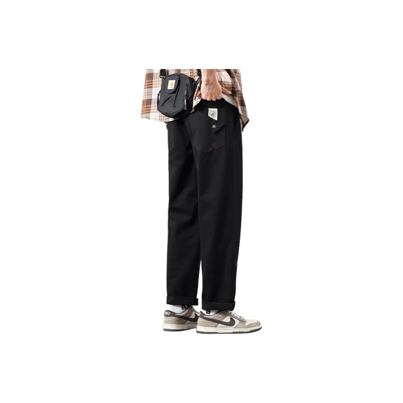 Humanism 1986 Casual Pants Unisex Navy Blue-1