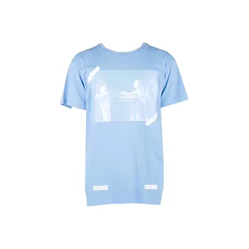 OFF WHITE SS21 Drop Shoulder Sleeve T Shirt Women's Blue