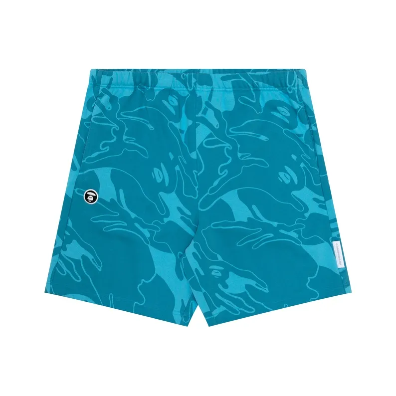 Aape Abstract print Jersey Track Shorts-2