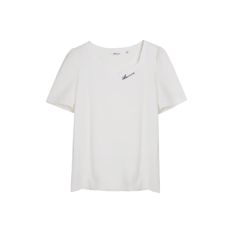 Olrain T Shirts Women's Ecru-0