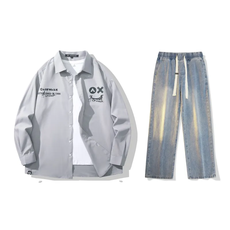 Airwalk Shirt Matching Sets Unisex-28