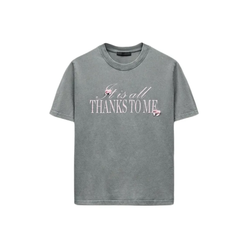 ZARA Regular T Shirt Women's Coal Gray-0
