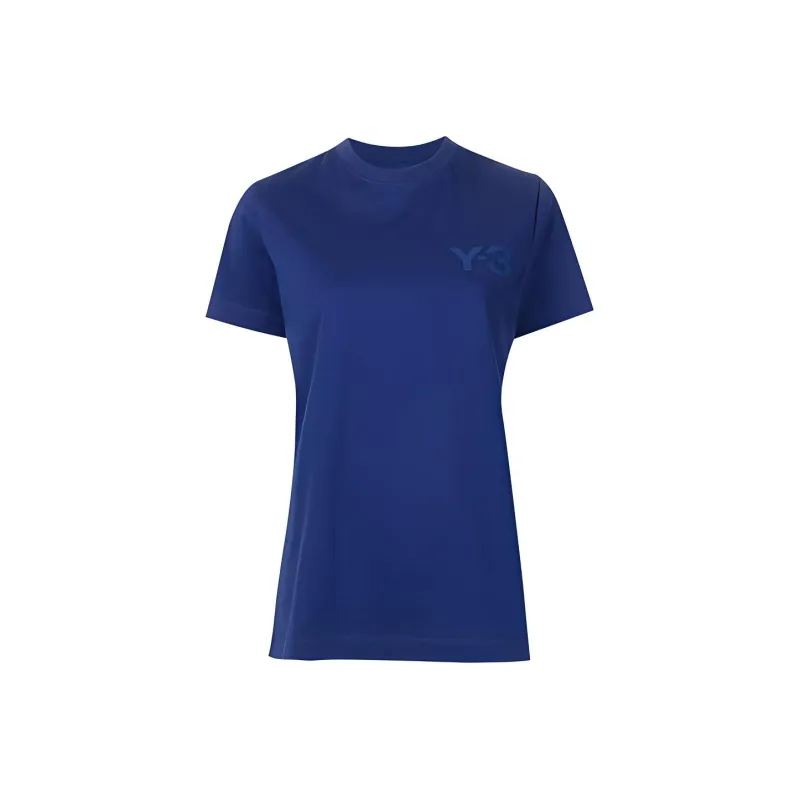 Y 3 T Shirts Women's Blue-0