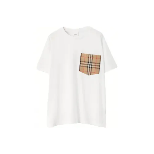 Burberry Carrick Check Pocket T Shirt 'White'