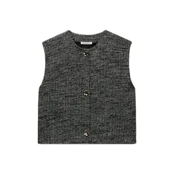 ZARA Tank Tops Women's Black/Nude