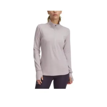 Under Armour Qualifier SS25 T Shirt Women's Daybreak Gray Pink