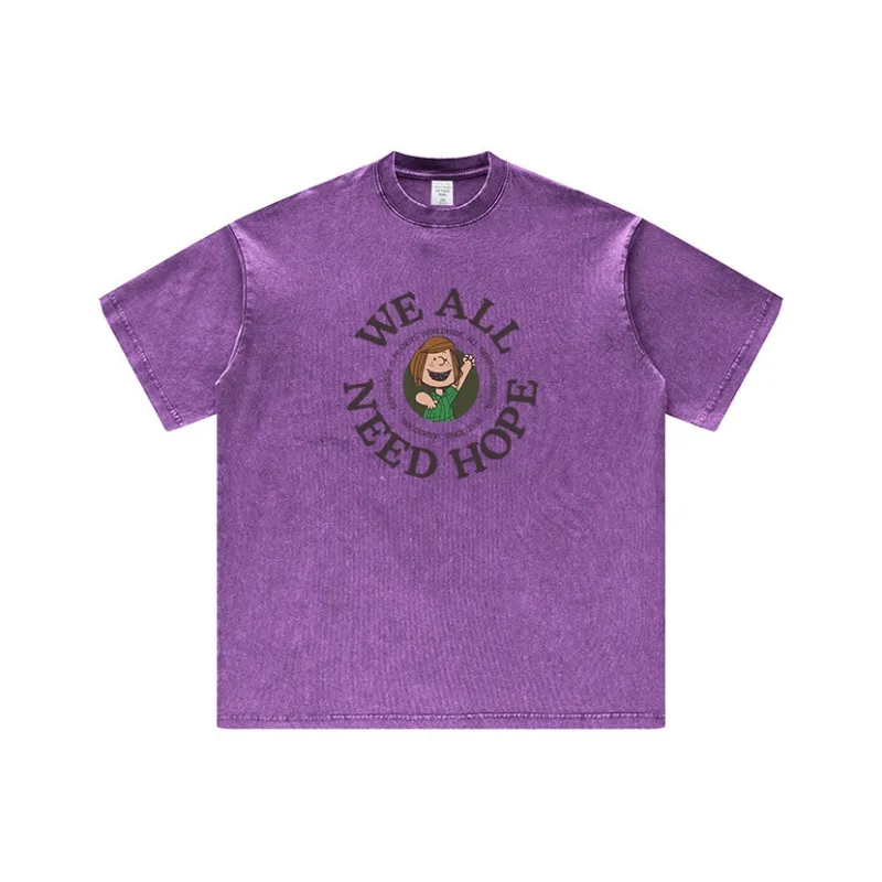 SNOOPY T Shirts Women's Purple-0