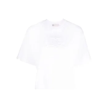TORY BURCH SS23 Crop Top Women's White