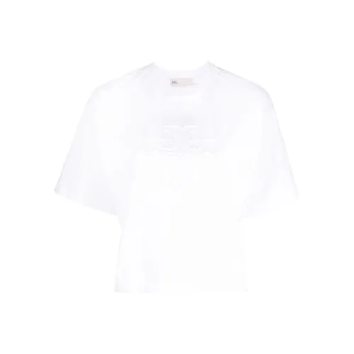 TORY BURCH SS23 Crop Top Women's White
