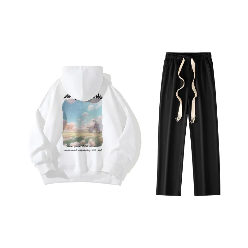 B.X Sweatshirt Sets Unisex-2