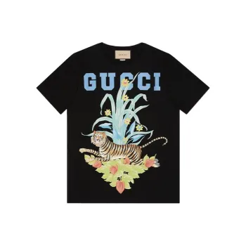 GUCCI 2024 Chinese New Year Series T Shirt Women's Black