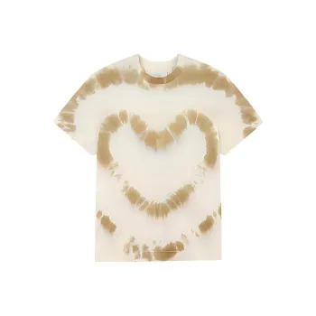 Givenchy Tie And Dye Hearts Oversized T-Shirt 'White/Khaki'