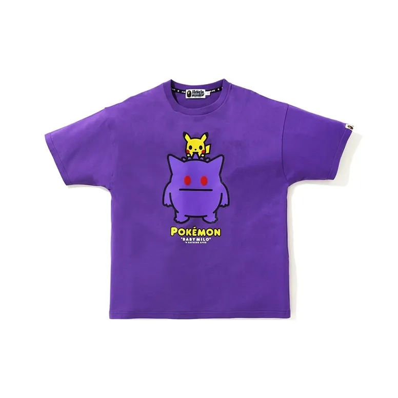 A BATHING APE X Pokemon Oversized Ladies Gengar Tee #2 Purple-2