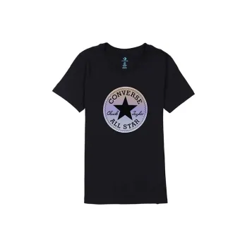 Converse Set in Sleeve T Shirt Women's Black