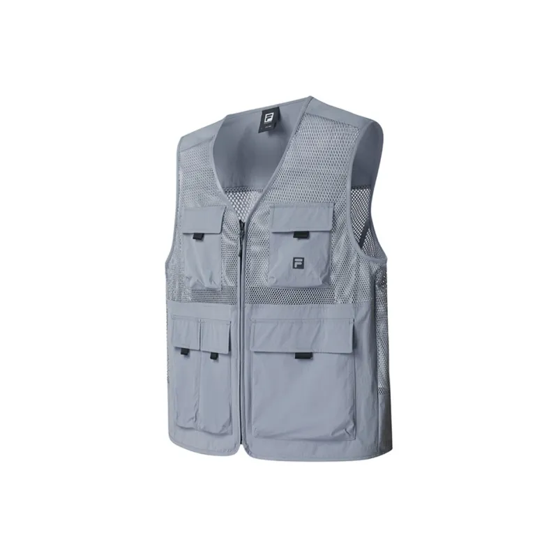 FILA Athletics Vest Men's Heather Straw Gray-1