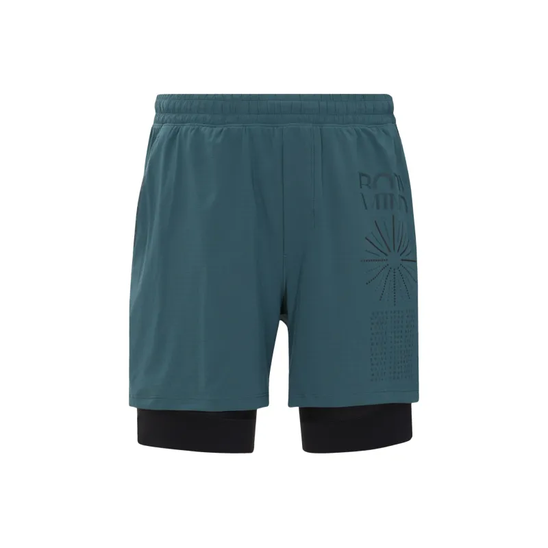 Lululemon Pace Breaker Sports Shorts Men Teal-0