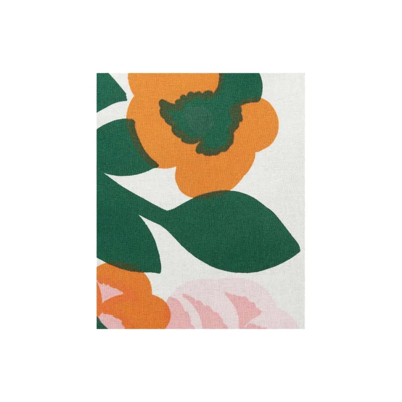Marimekko Fabric Coin Purse Women's White & Green & Pink & Orange-4