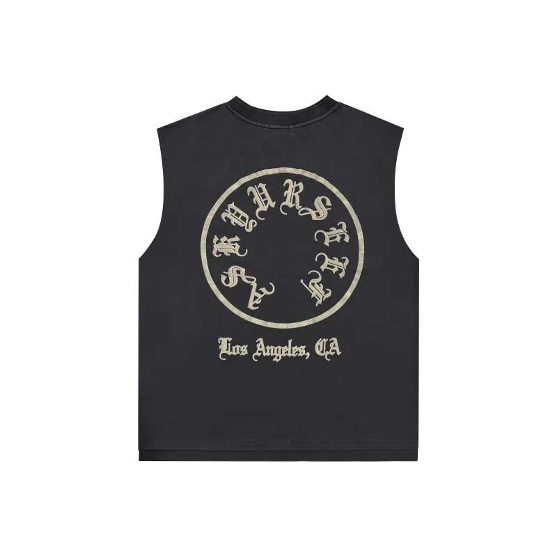 Askyurself Tank Top Unisex Washed Black-0