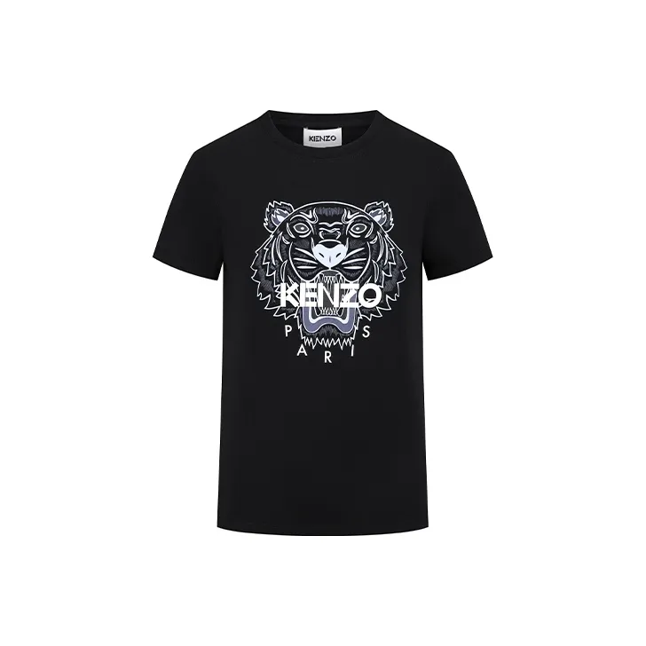 KENZO Tiger Head print T shirt-0