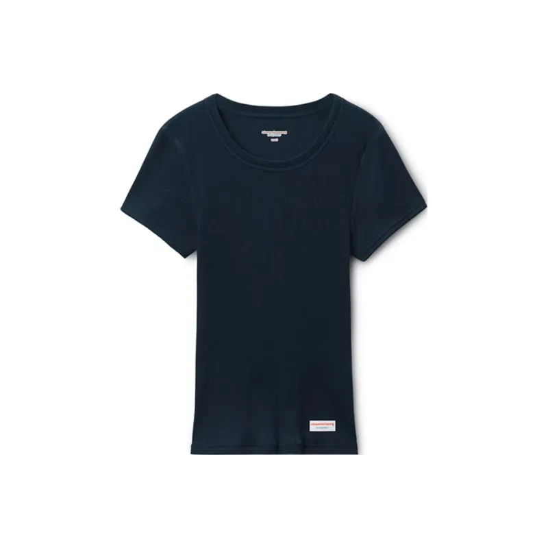 Alexander Wang Bodywear Series Regular T Shirt Women's Marine Blue-0