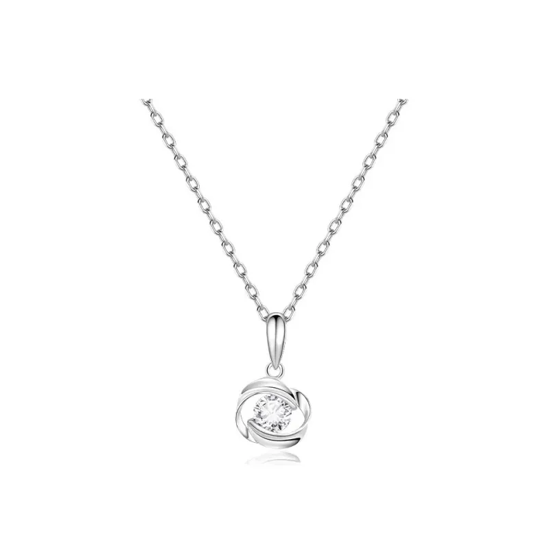 WAW Copper Gold plated Zircon Necklaces Women's-0