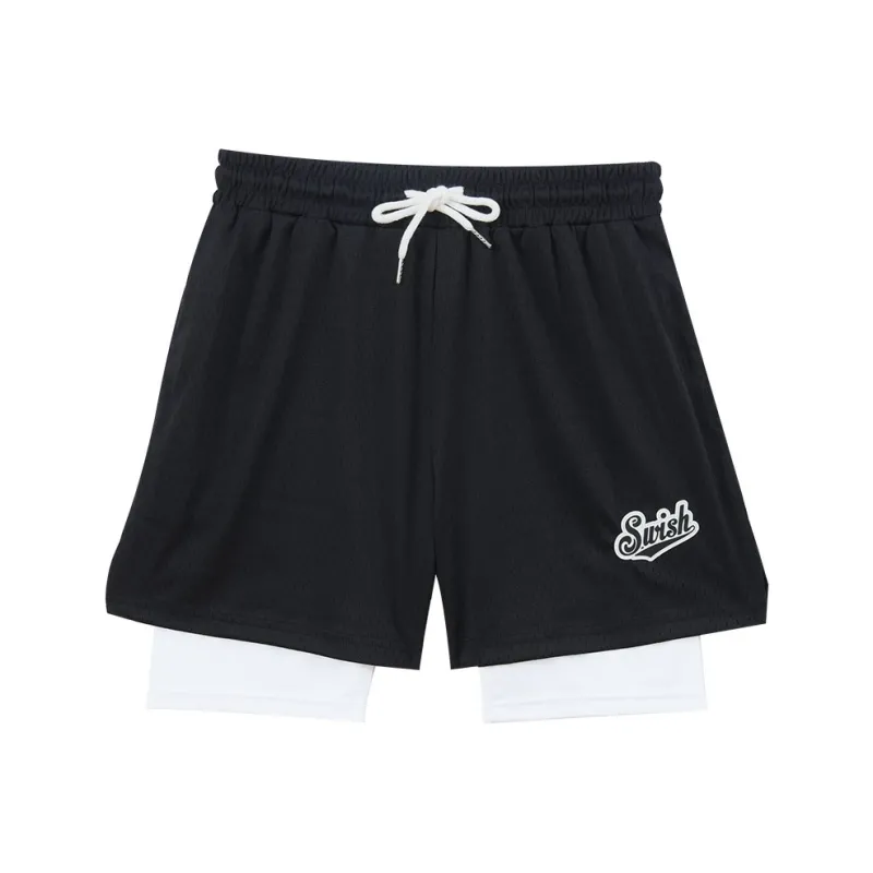 SWISH THE BALL IN Basketball Shorts Unisex-14