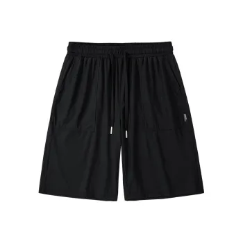 WOOD SOON Casual Mid Length Trendy Men's Knee Length Pants Men's