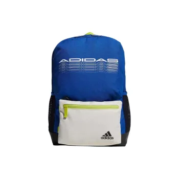 Adidas Recycled Polyester Backpack Unisex Collegiate Blue & Yellow White