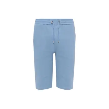 BALMAIN Logo flocked Cotton Track Shorts