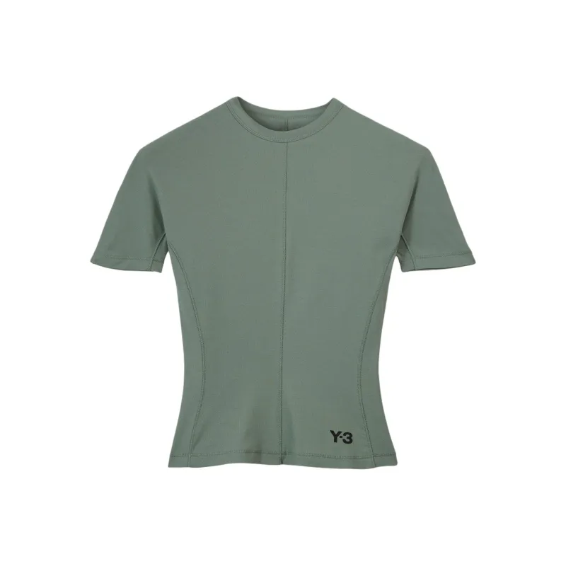 Adidas T Shirt Women's Gray Stone Green-0