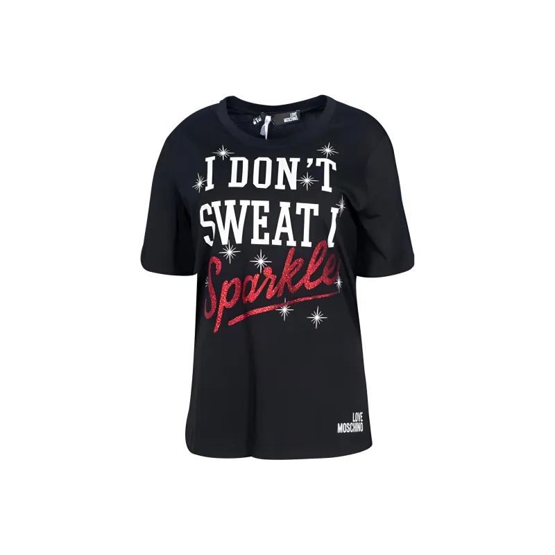 LOVE MOSCHINO T Shirts Women's Black-0