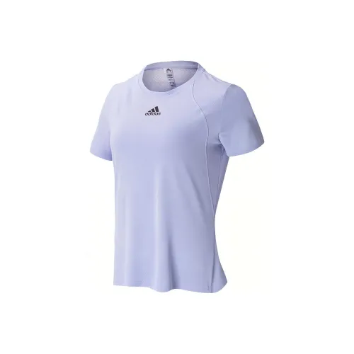 Adidas Set in Sleeve T Shirt Women's Light Lavender
