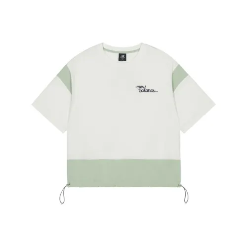 New Balance Set in Sleeve T Shirt Women's White