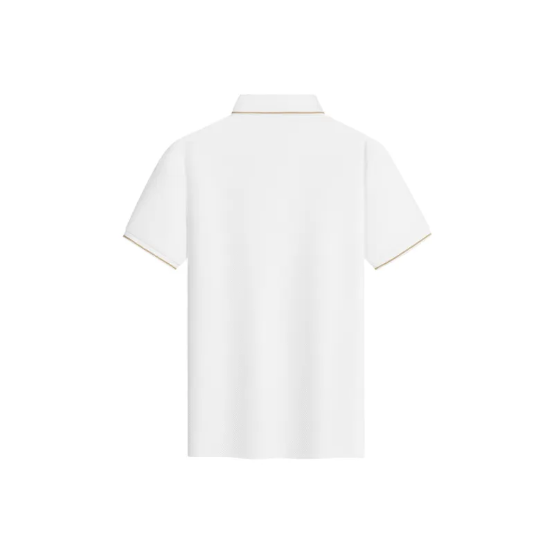 Dance With Wolves Polo Shirt Men's Raw White-1