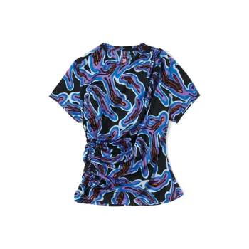 LiNing Sports Basketball Collection T-Shirts Women's Blue