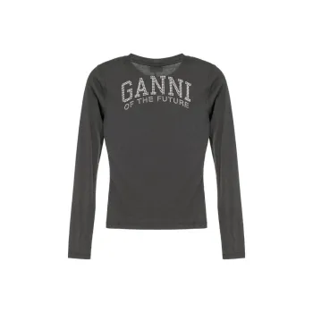 GANNI Regular T Shirt Women's Gray