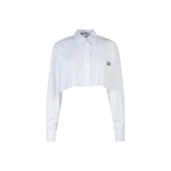 MIU MIU Crop Tops Women's White