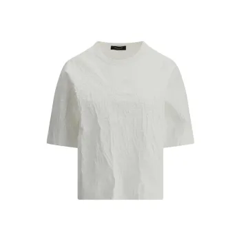 Fabiana Filippi Crackle Textured Crewneck T Shirt