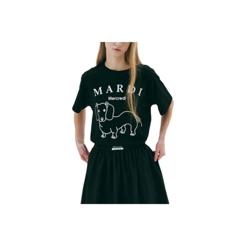 MARDI MERCREDI T Shirt Women's Black-0