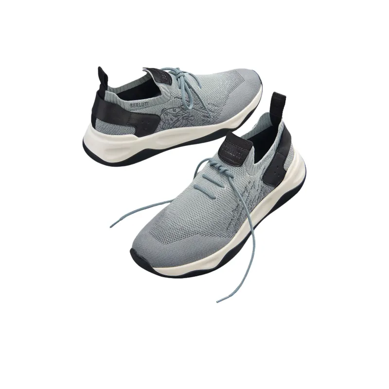 BERLUTI Shadow Low Top Casual Shoes Men's Gray-2