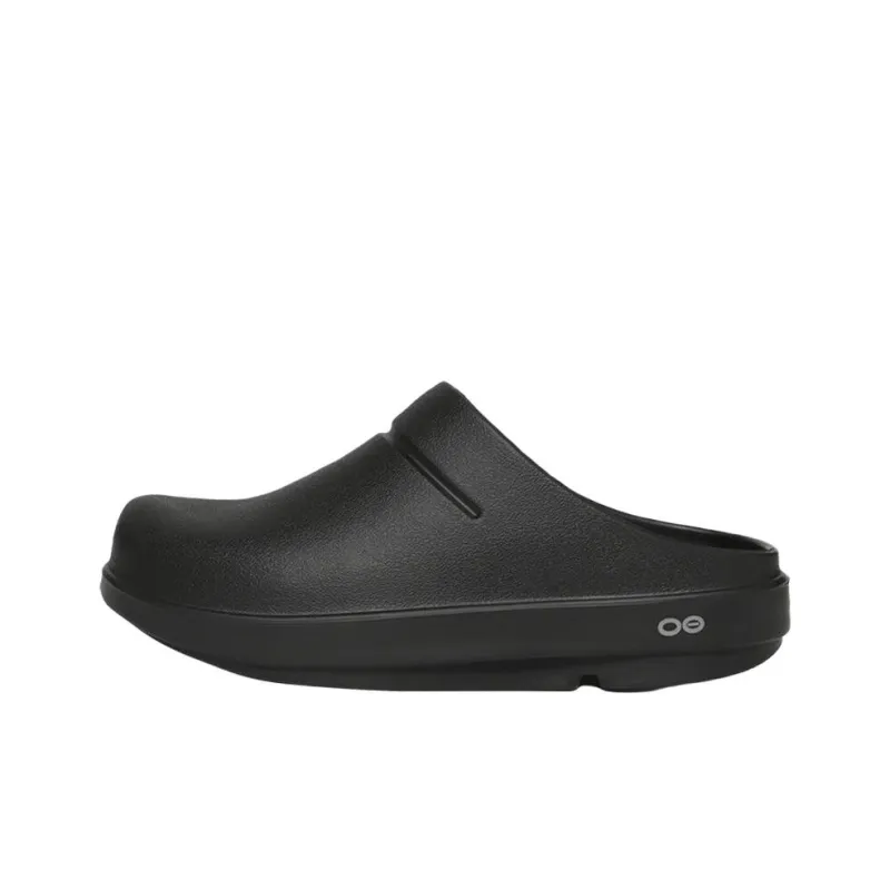 OOFOS Abrasion Resistant Closed Toe Slippers Unisex Black-0