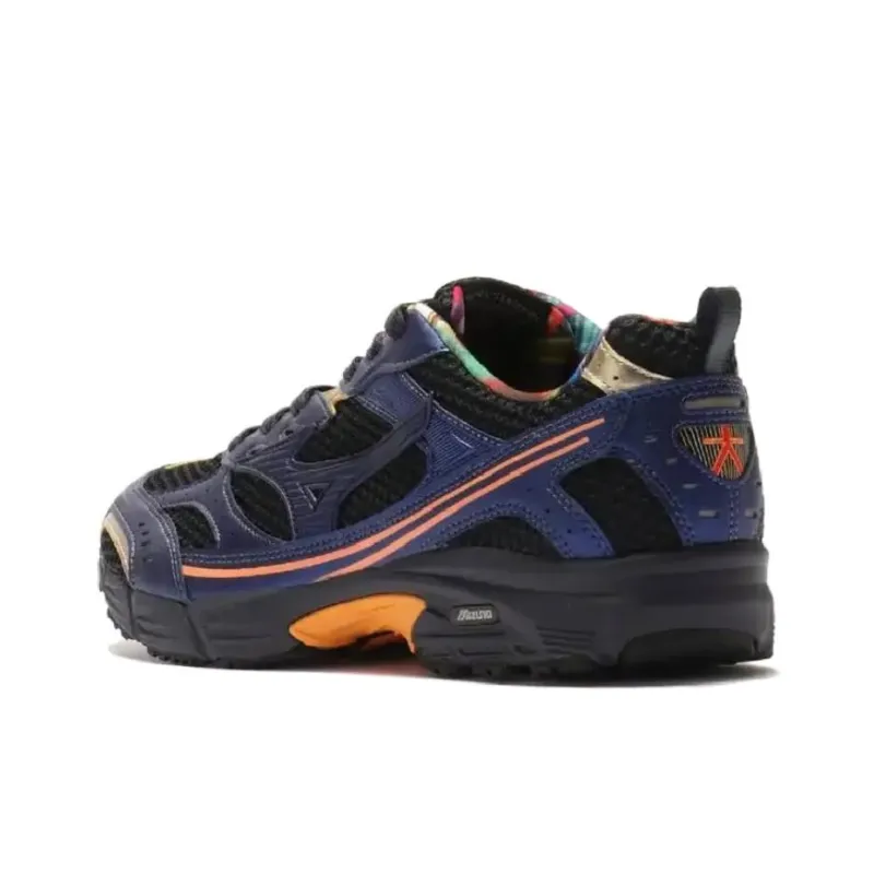Mizuno MXR Slip Resistant And Breathable Low Top Running Shoes Unisex Black Blue-3