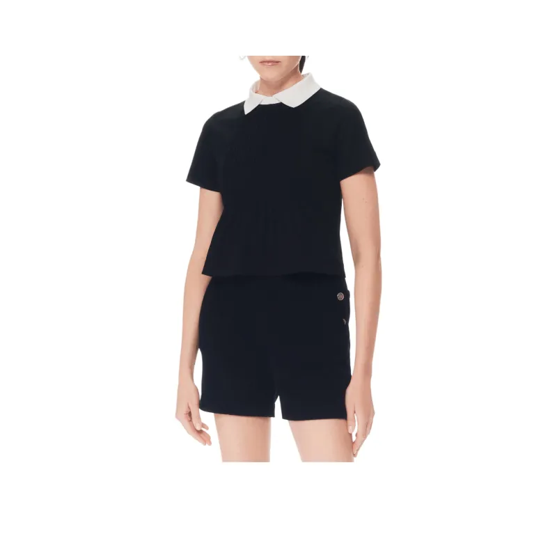 CHANEL Regular T-Shirt Women's Black-0
