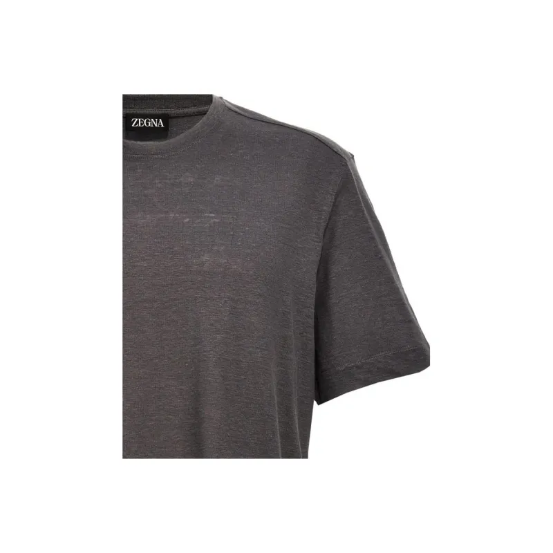 Ermenegildo Zegna T Shirts Men Gray-4